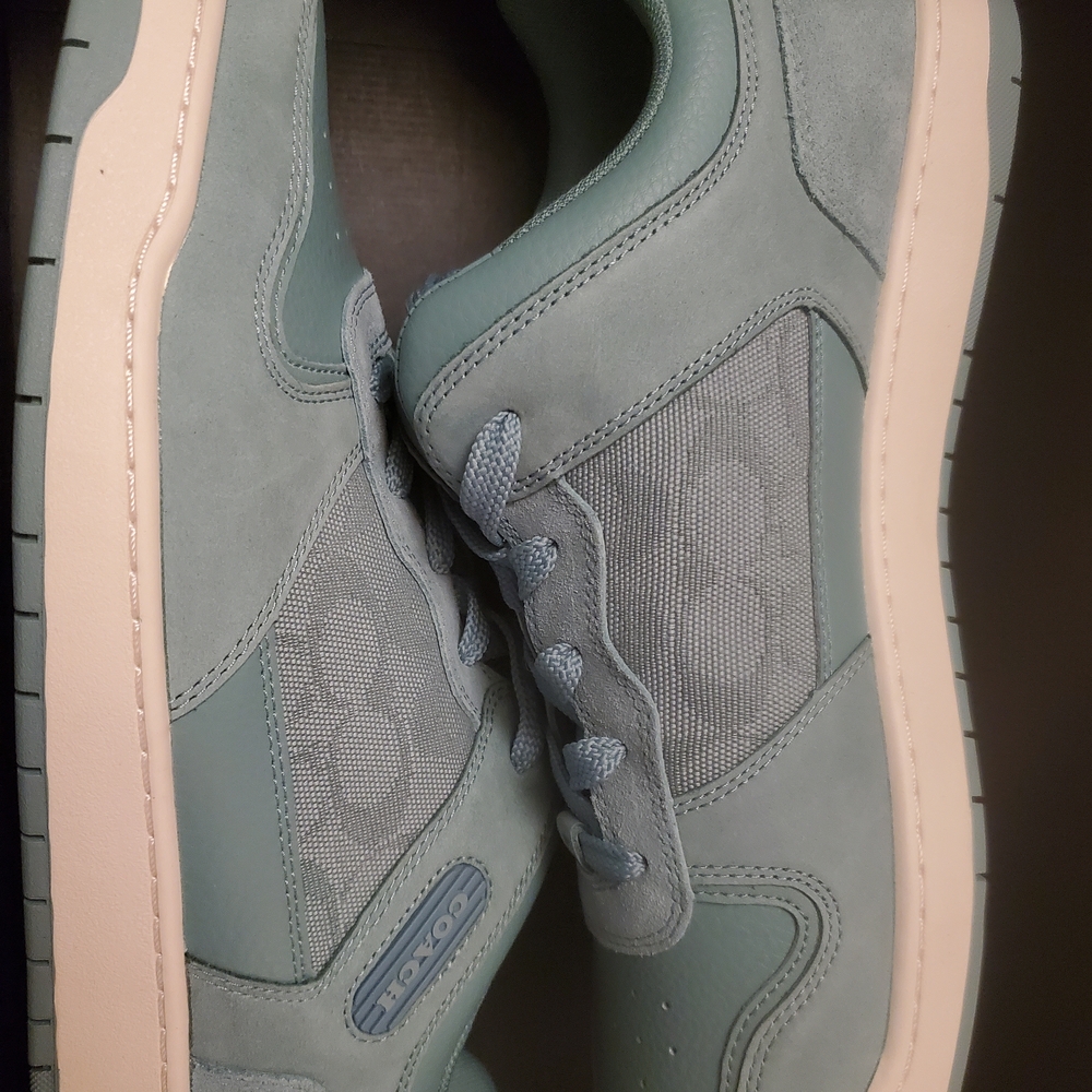 COACH Mens Aquamarine Low-Top Sneakers - Picture 3 of 10